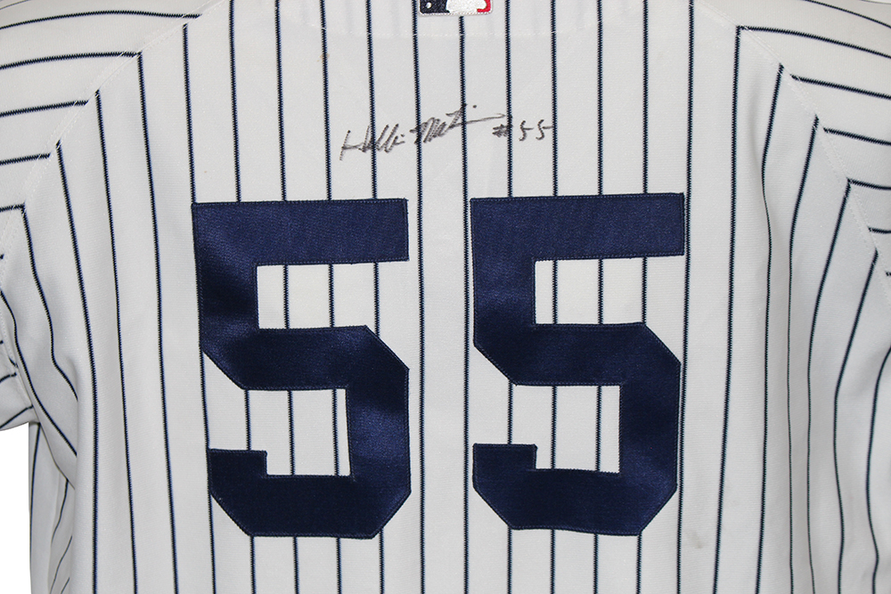 Hideki Matsui Autographed Yankees Authentic Russell White 48 Jersey BAS