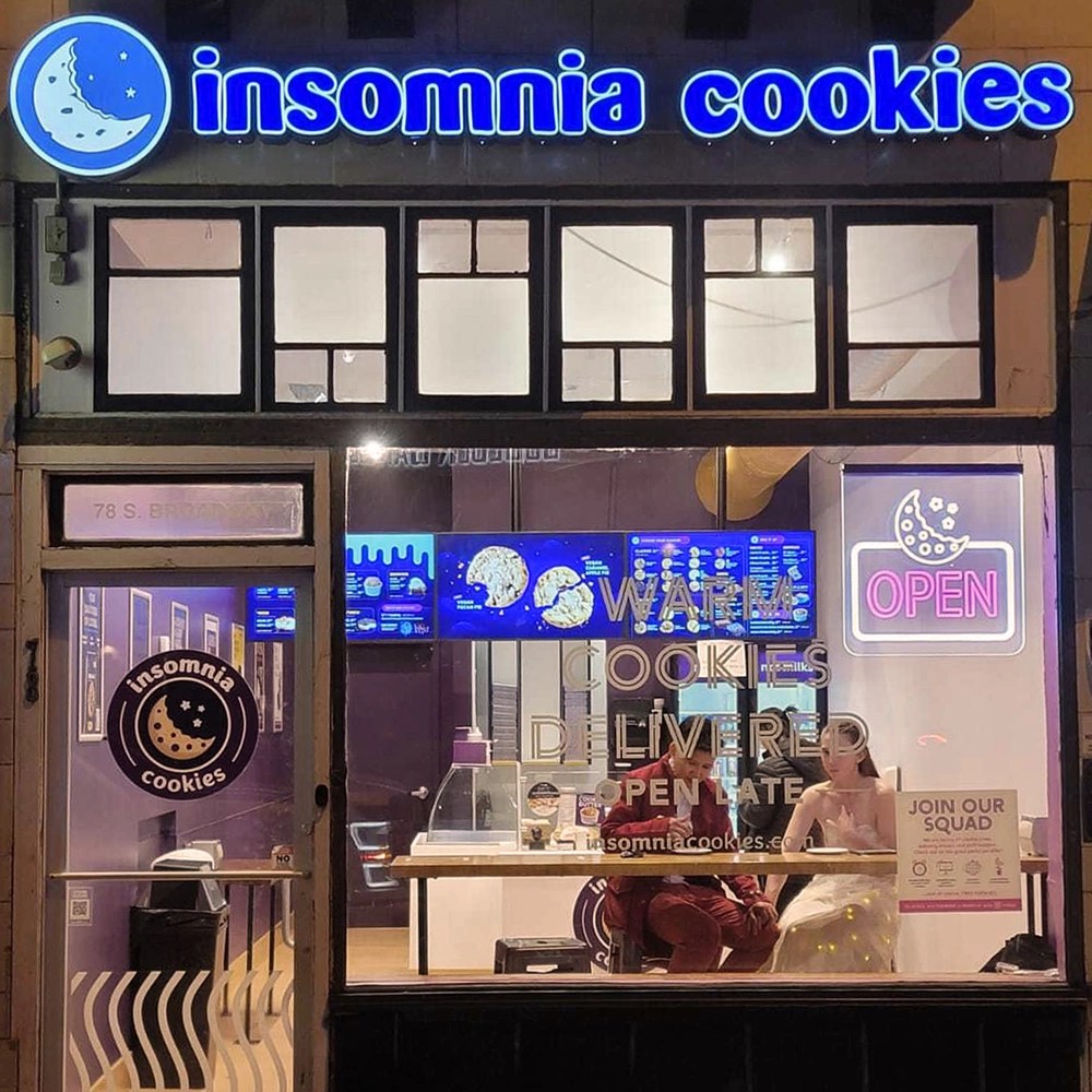 Window Graphics and Neon Sign for Insomnia Cookies Denver Print Company