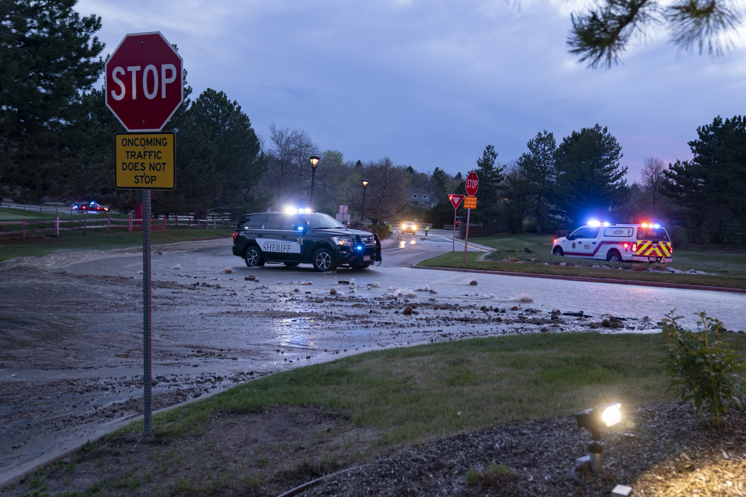 Main break creates impressive geyser Denver Water
