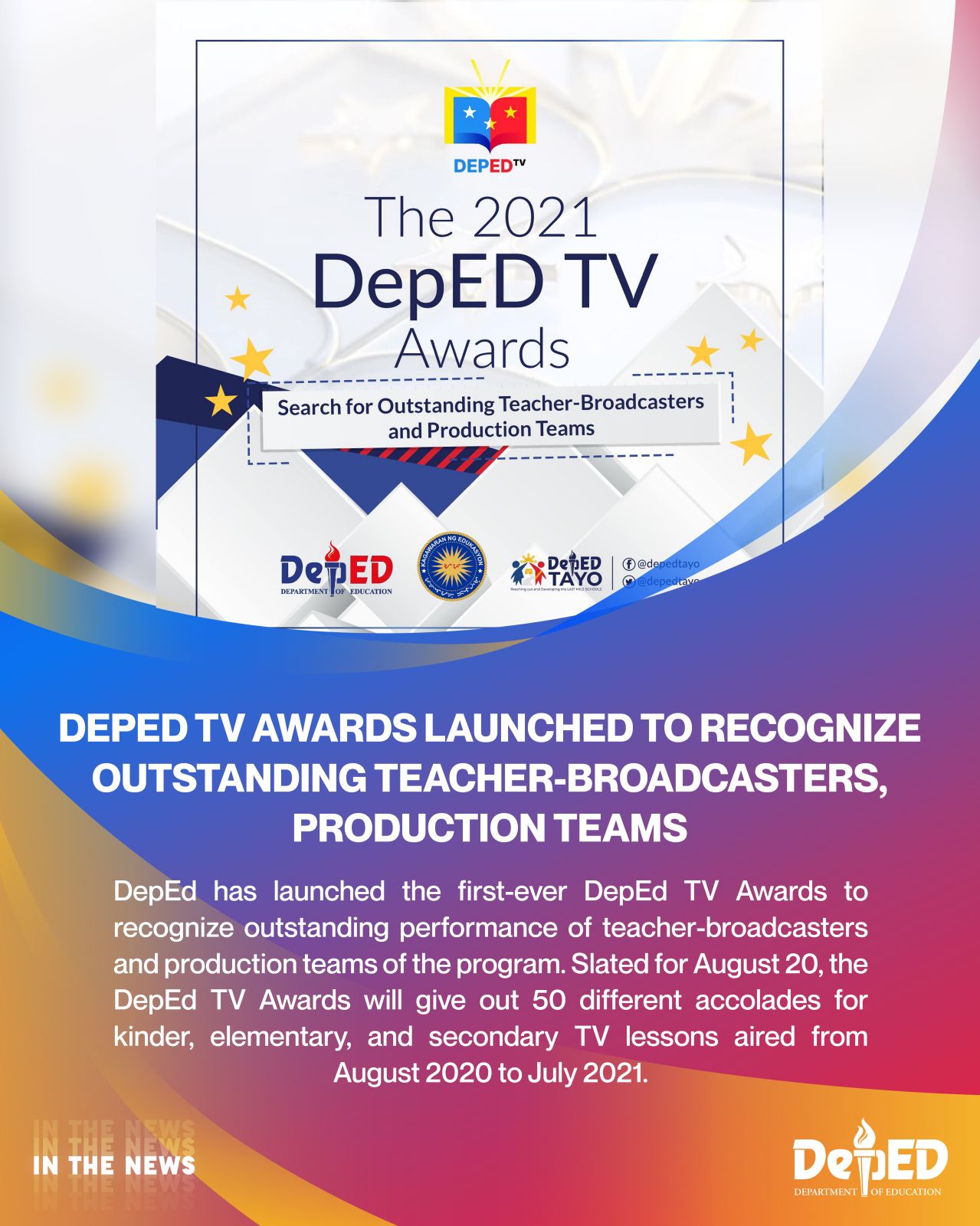DepEd TV Awards launched to recognize outstanding teacherbroadcasters