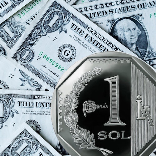 Hoy día el tipo de cambio 1 dólar por S/ 3.916