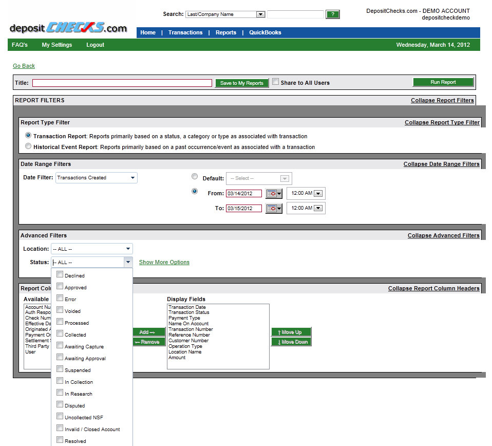 Deposit Checks with Electronic Check Processing. Use Check Scanners or
