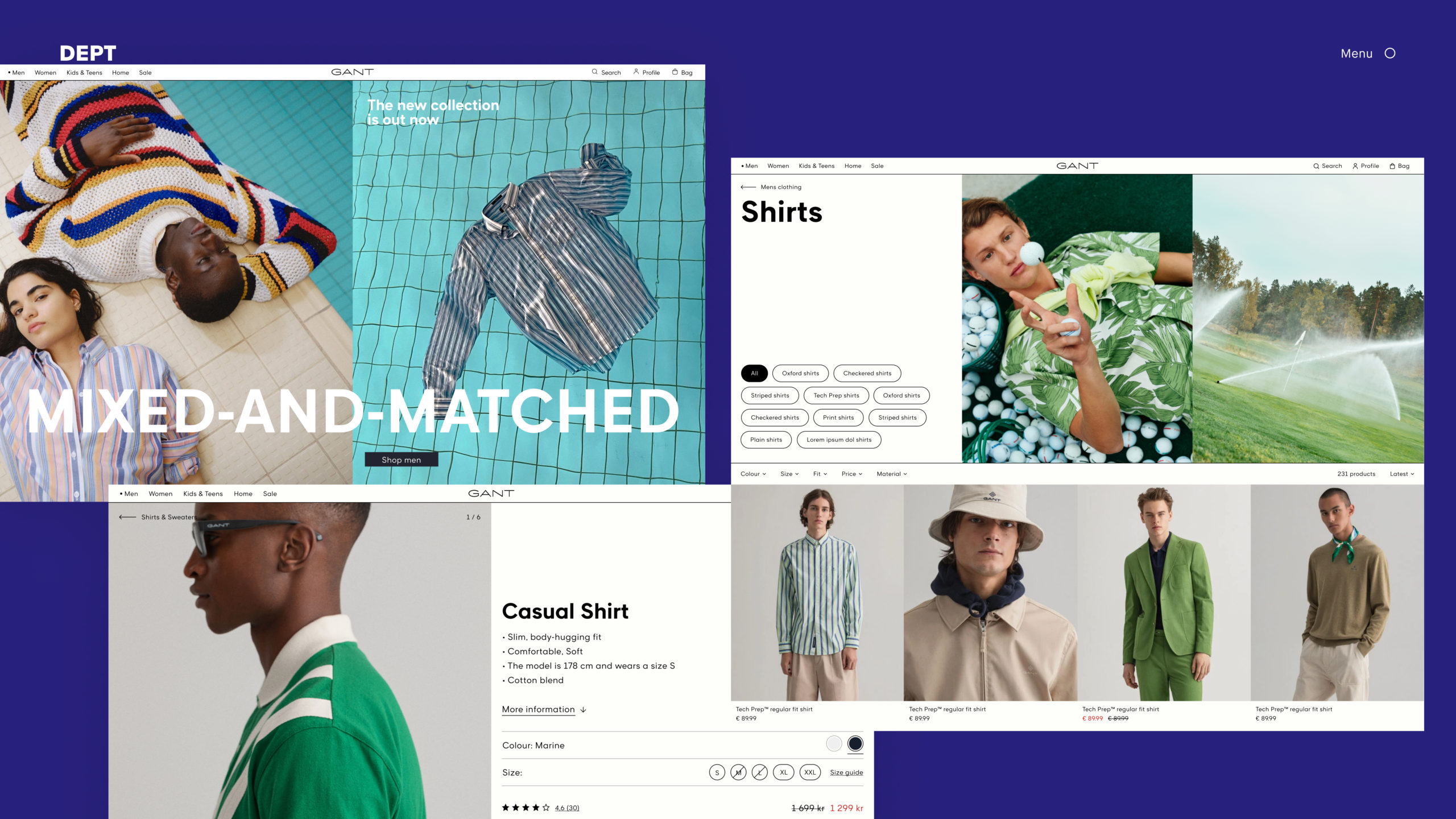 A brand new design for GANT DEPT®