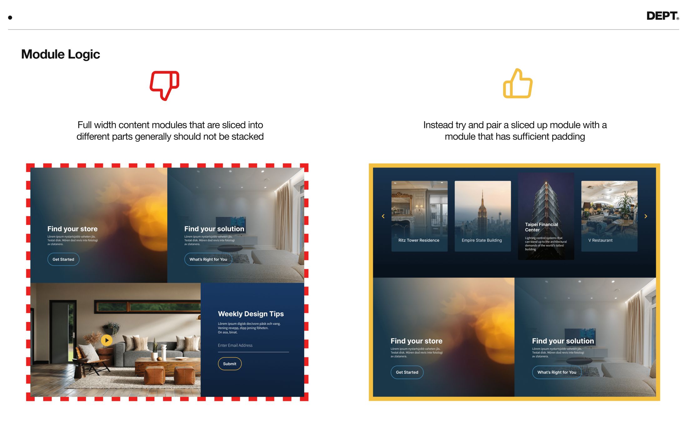 How to create a seamless experience with modular web design DEPT®