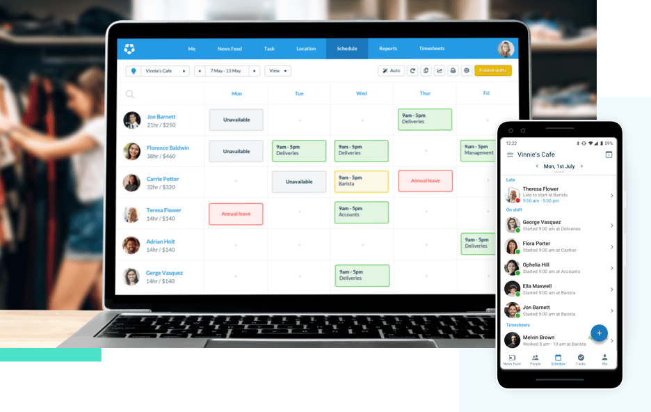 Online Rostering Software Staff Scheduling App Deputy AU