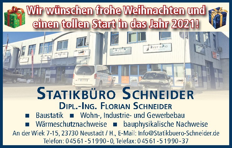 Angebot vom 23. Dezember 2020 Neustadt in Holstein derreporter