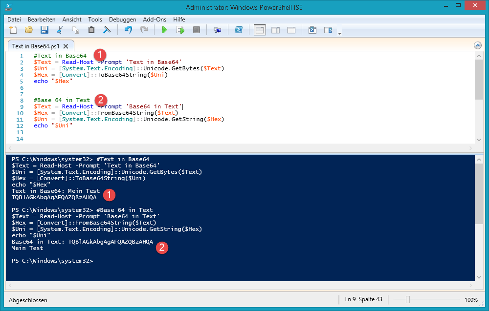 Powershell Base64 in Text in Base64 Der Windows Papst IT Blog Walter