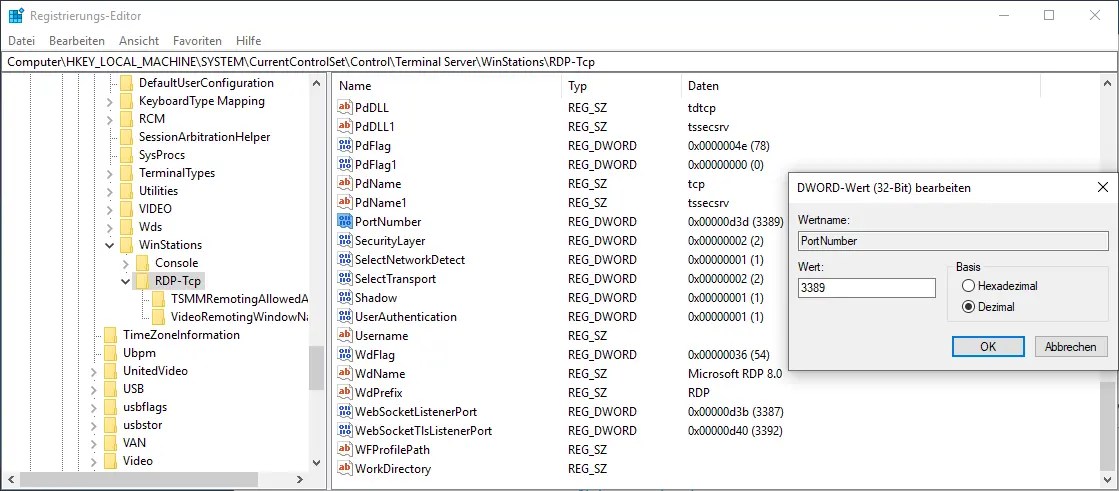 Change RDP Port for Windows 2019 Server Der Windows Papst IT Blog
