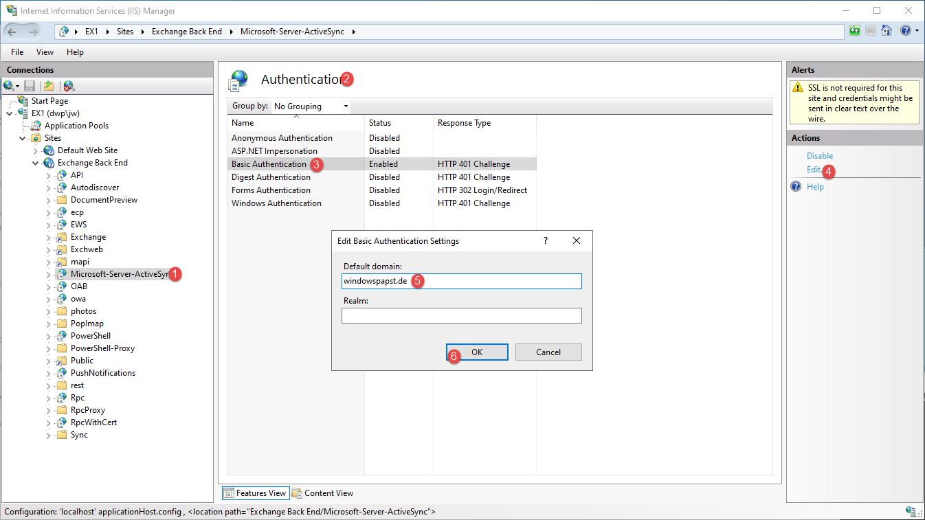 Exchange Server ActiveSync Default Domain Der Windows Papst IT Blog