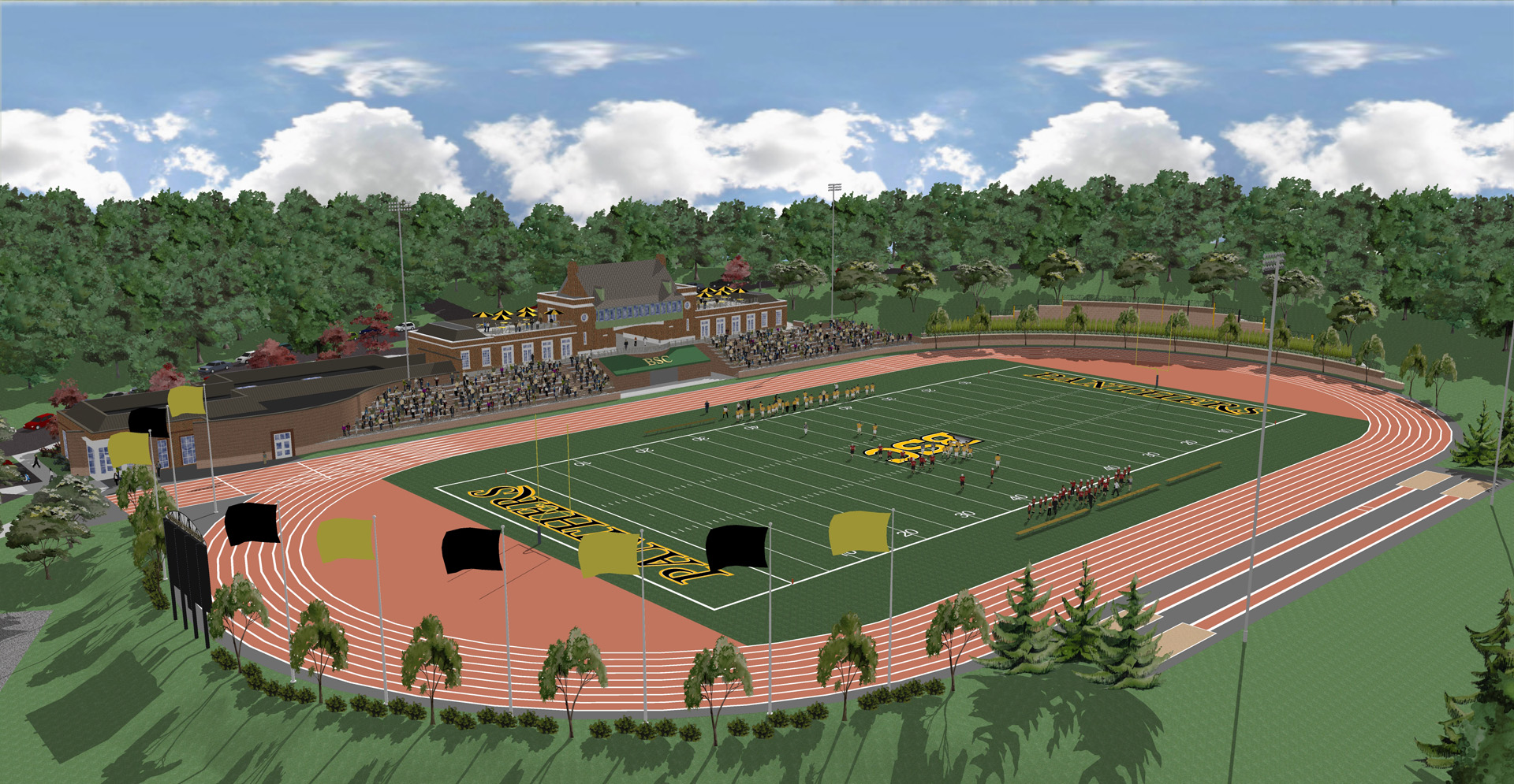 BirminghamSouthern College Panther Stadium Derck & Edson