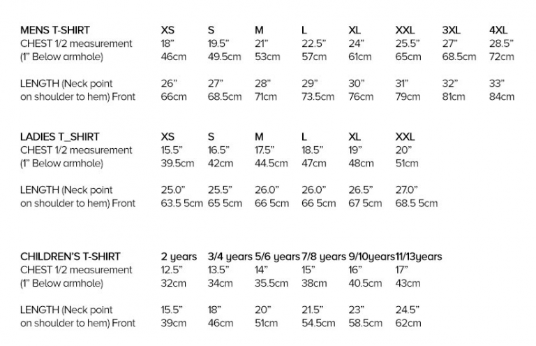 Sizes | Derek Bell MBE