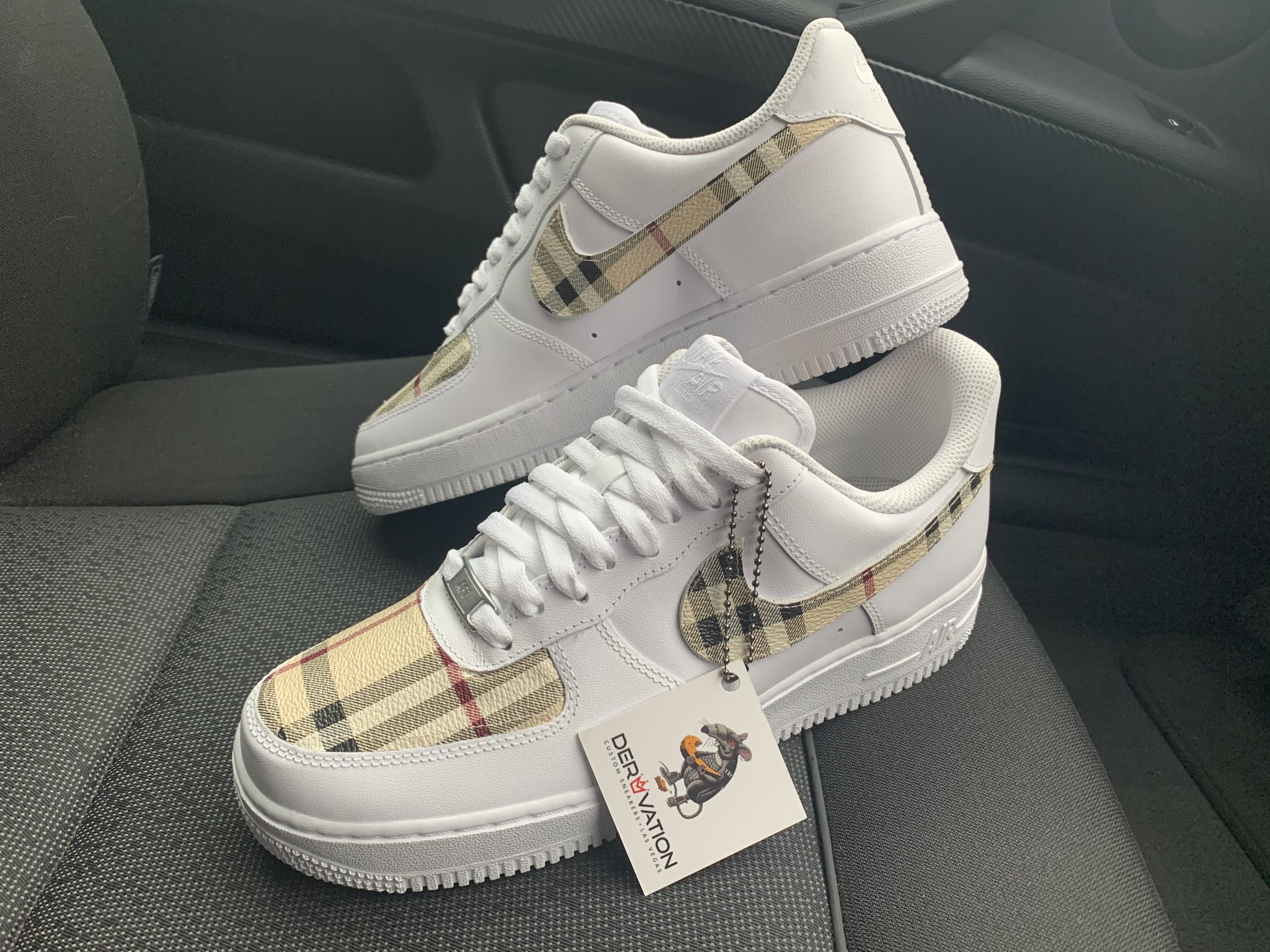 CUSTOM BURBERRY 19 AIR FORCE 1 Derivation Customs Custom sneakers
