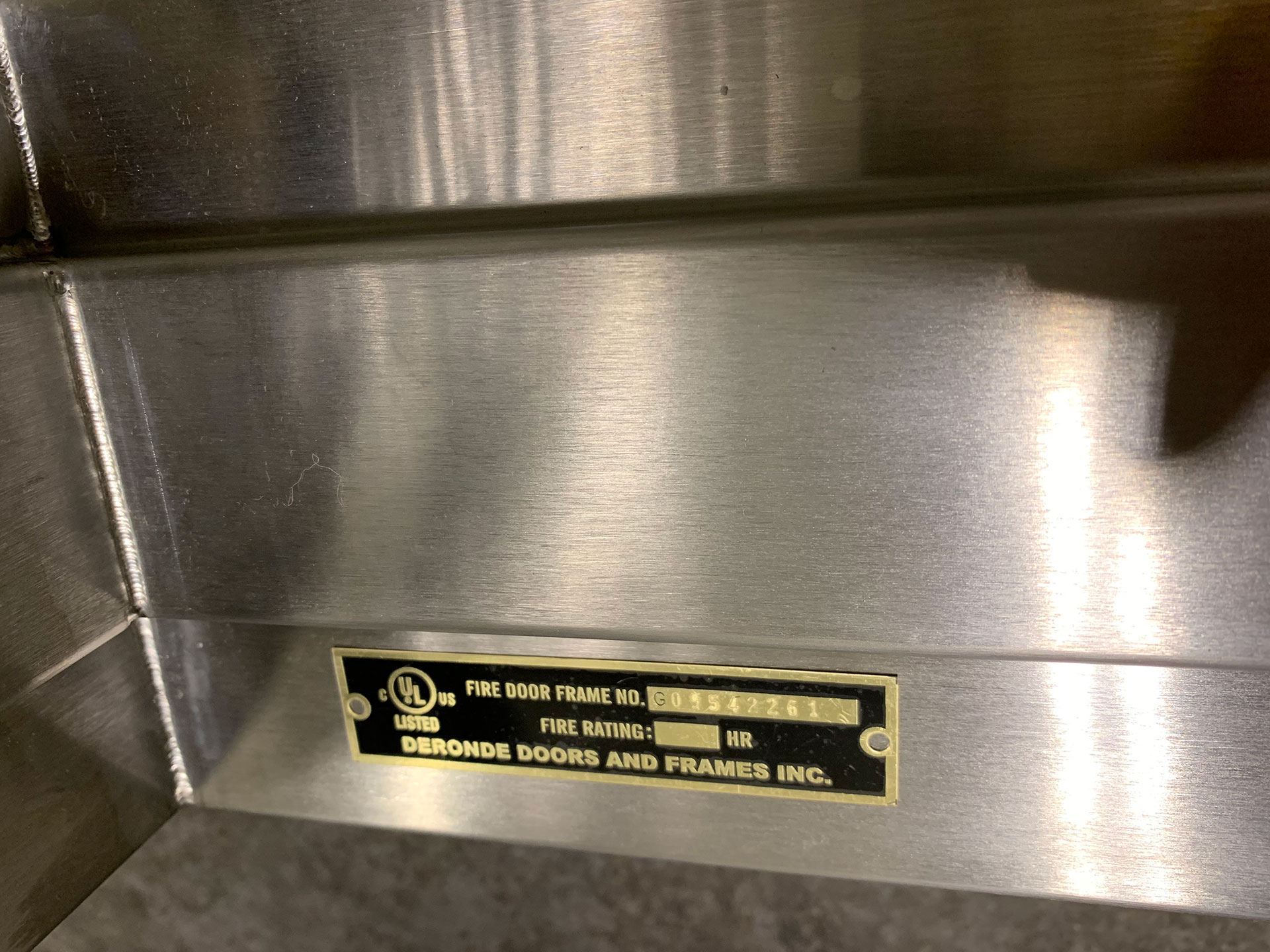 Fire Labels Deronde Doors & Frames Buffalo NY