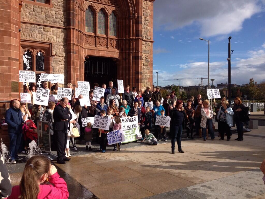 HUNDREDS ATTEND BELMONT HOUSE CLOSURE RALLY Derry Daily