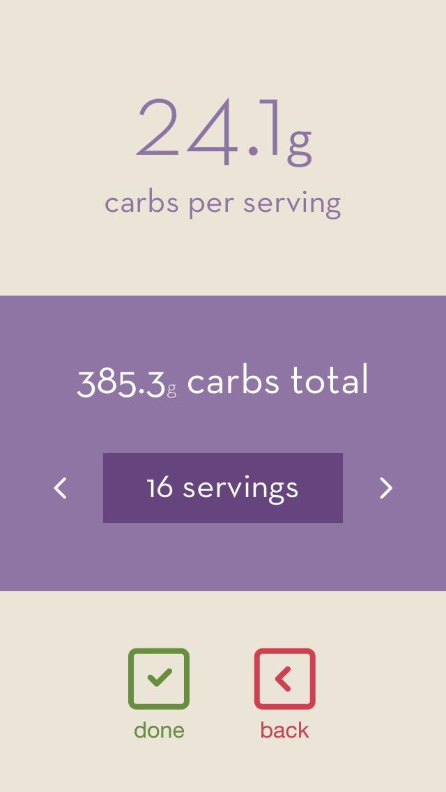 Cook and count carbs diabetes app
