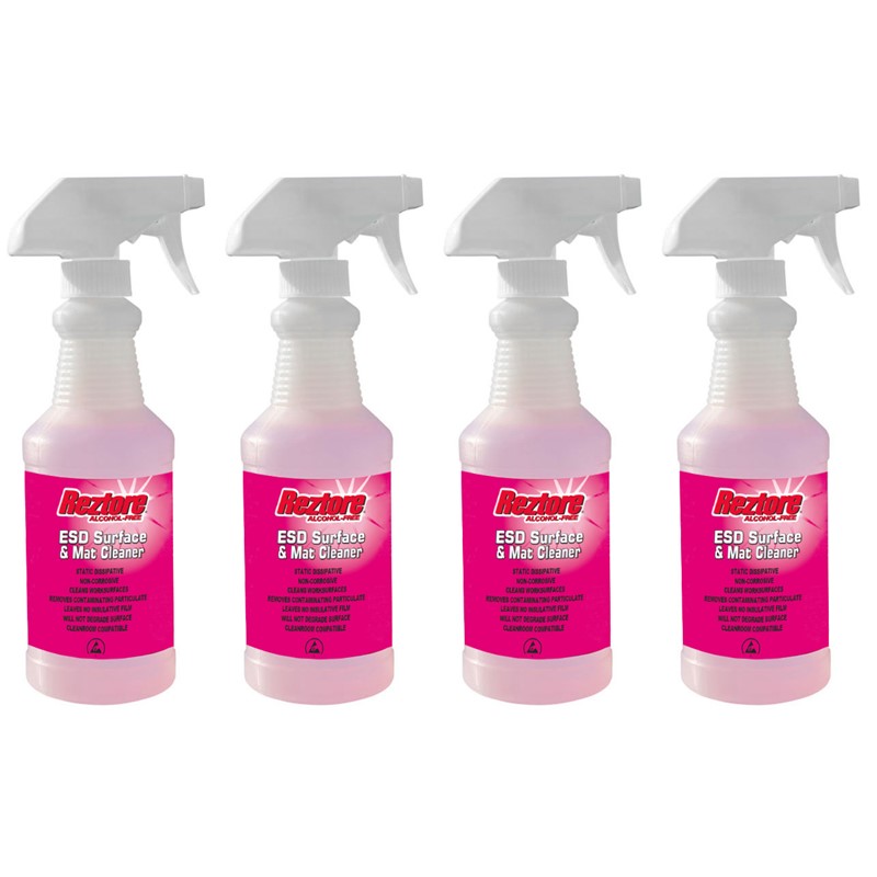 Desco 10447 REZTORE SURFACE & MAT CLEANER, SPRAY 16 OZ, PACK OF 4