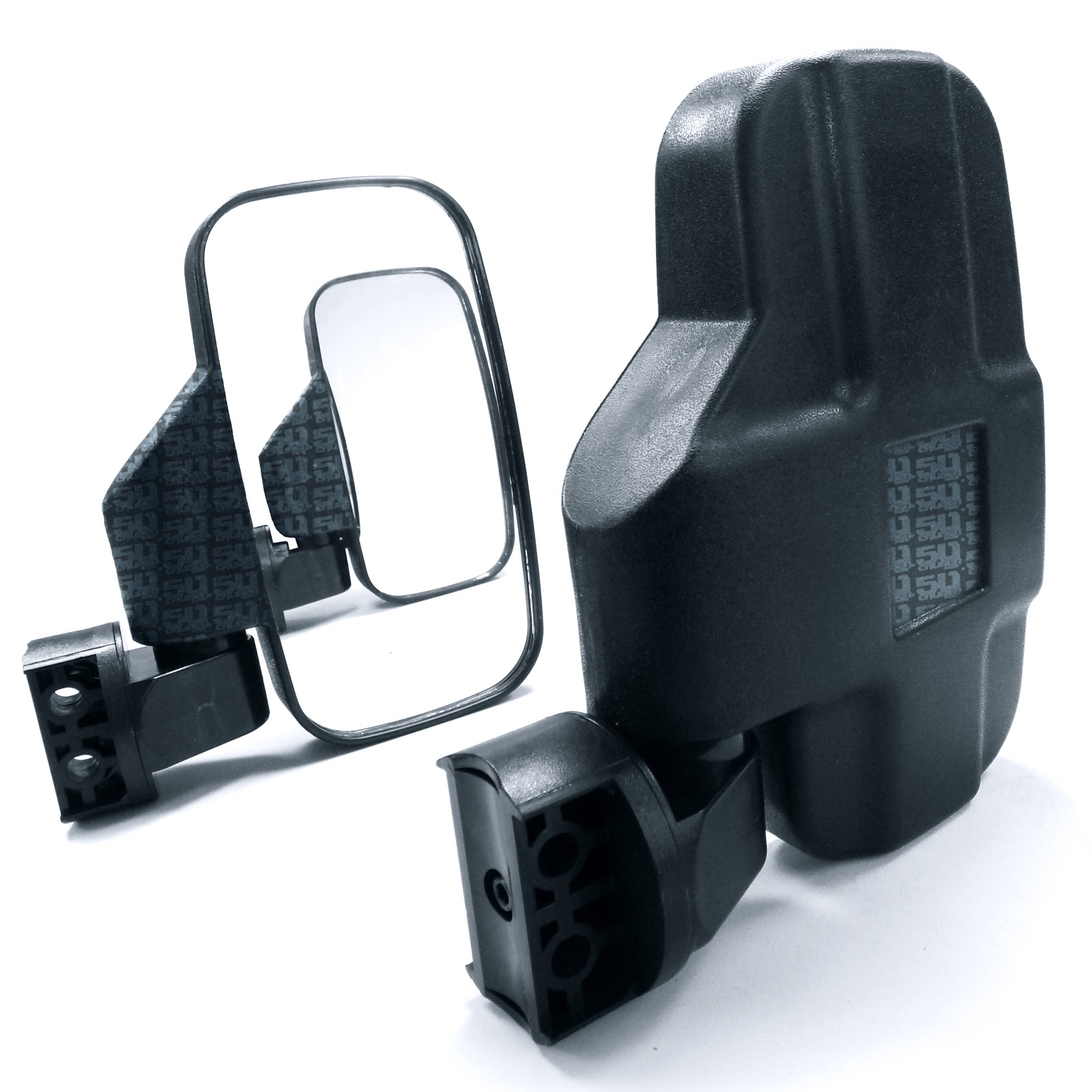 Universal Side View Mirrors 1.625" 2" Tube Roll Cage Mount UTV RZR