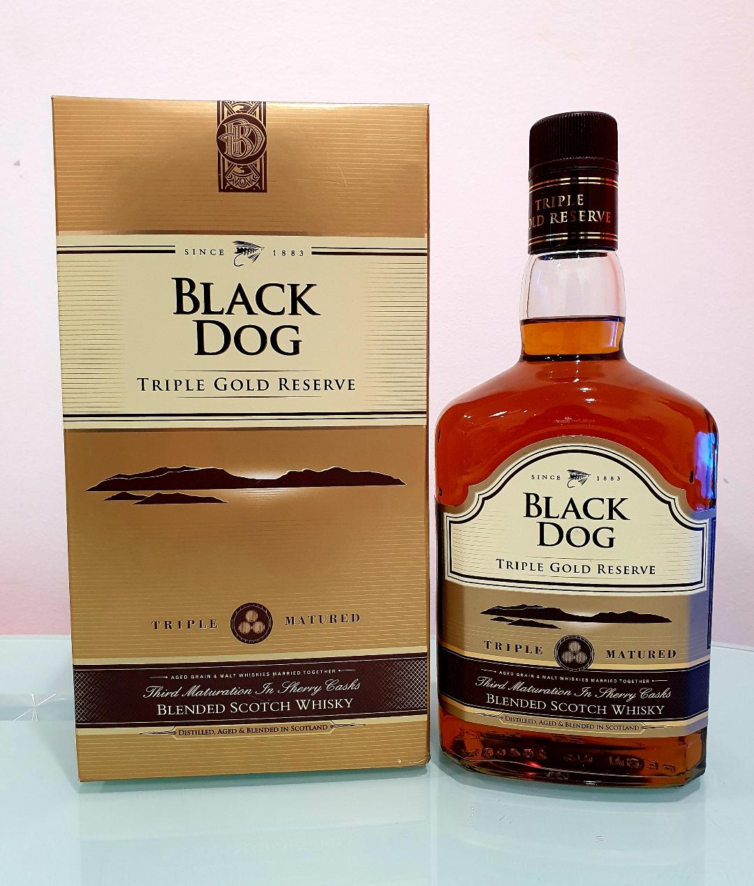 Black Dog Triple Gold Reserve Whisky 700mL Desi Daru