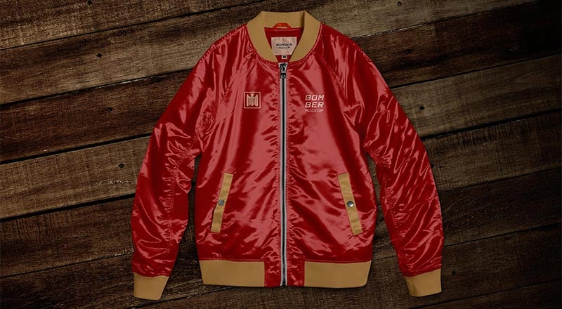Free Bomber Jacket Mockup PSD Designbolts