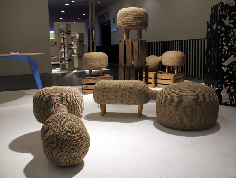 crocheted hemp farming furniture by sampling
