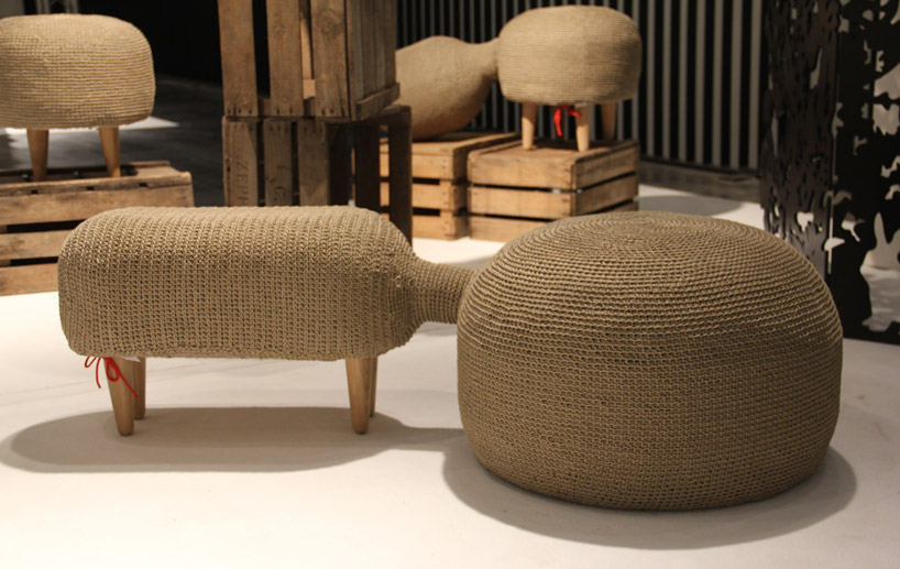 crocheted hemp farming furniture by sampling