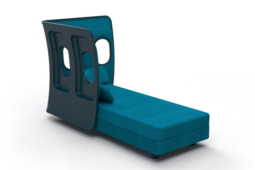 furniture made from salvaged aircraft material by marc venot