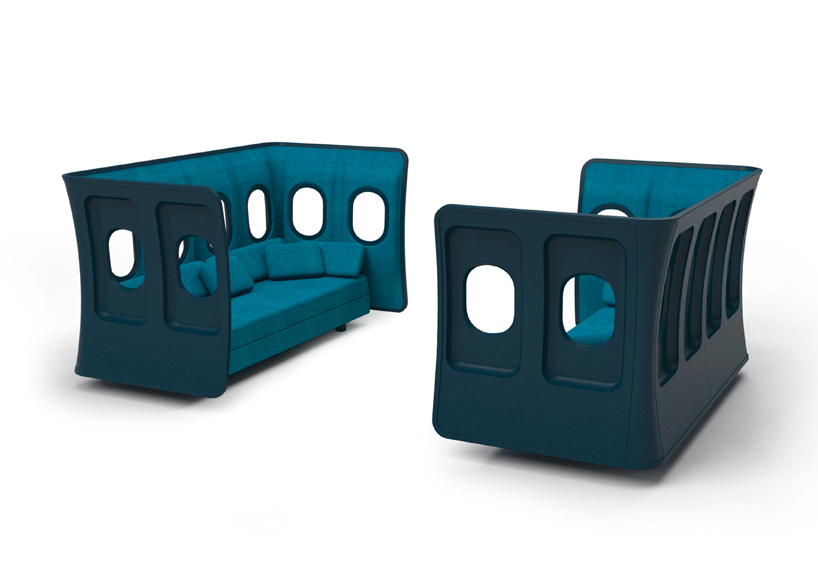 furniture made from salvaged aircraft material by marc venot