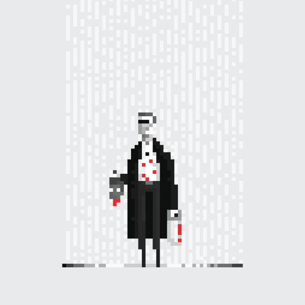 8bit pixel gifs by dusan cezek animate famous movie