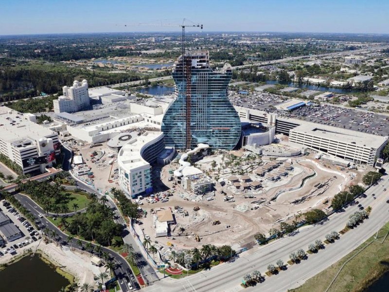 Hard Rock's GuitarShaped Hotel Tower, Florida, USA