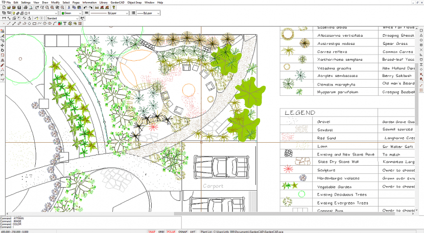 GardenCAD by Design CAD. Low cost easytouse landscape software