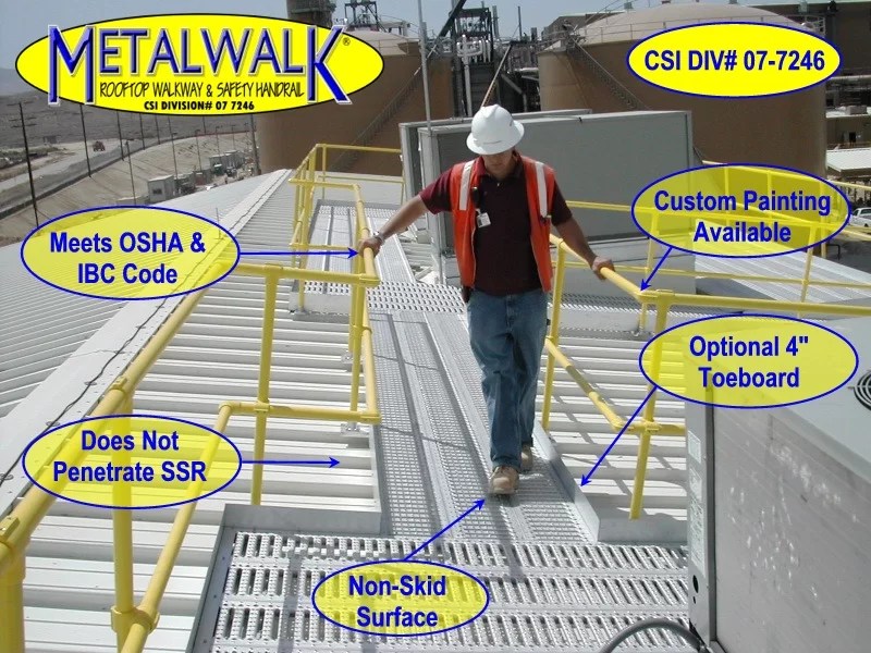 METALWALK® Safe Rooftop Walkway Systems Suppliers
