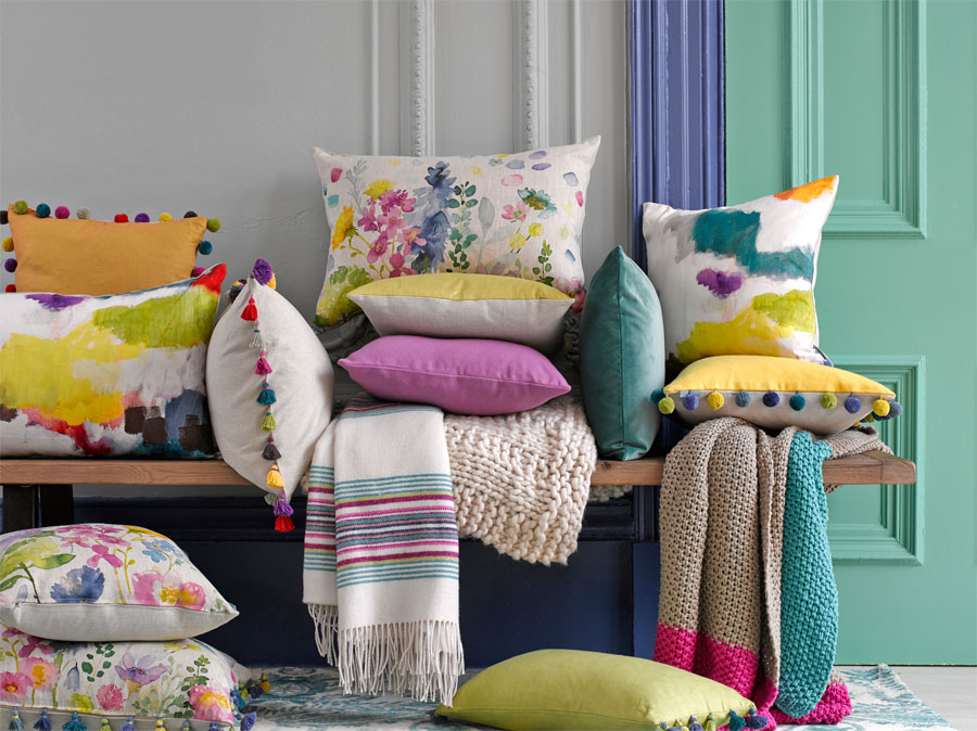 Spring 2016 Interior Design Trends The Magic of Throw Pillows