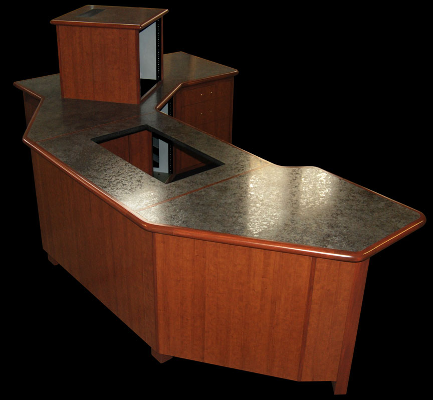 Studio furniture and broadcast furniture for radio and television