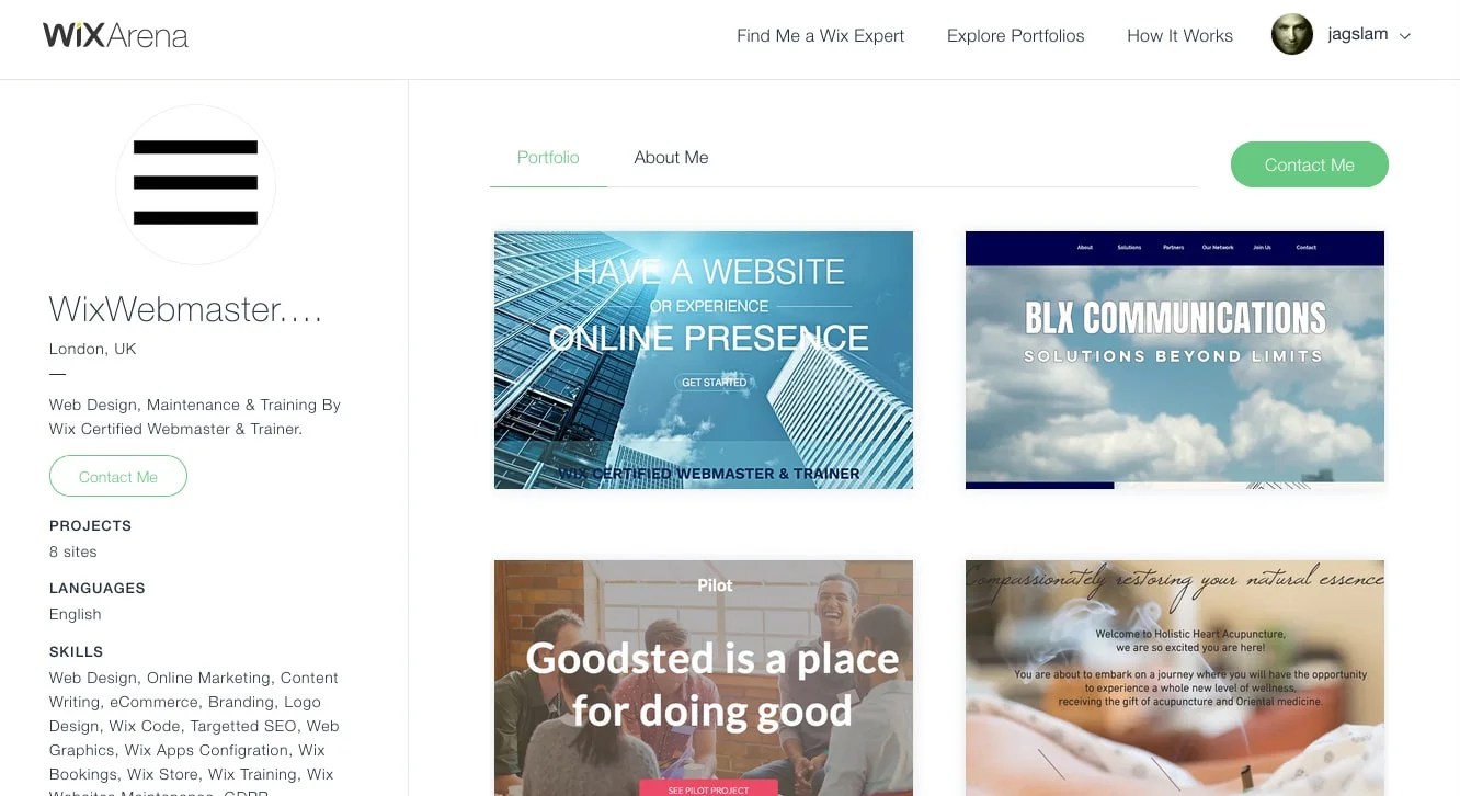 wixdesignerportfolioexample3 Design Crawl