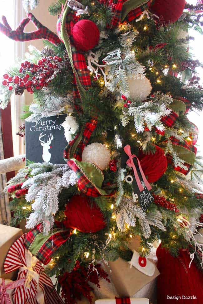 How to Make a Floral Deer / Reindeer Head Christmas Tree Topper