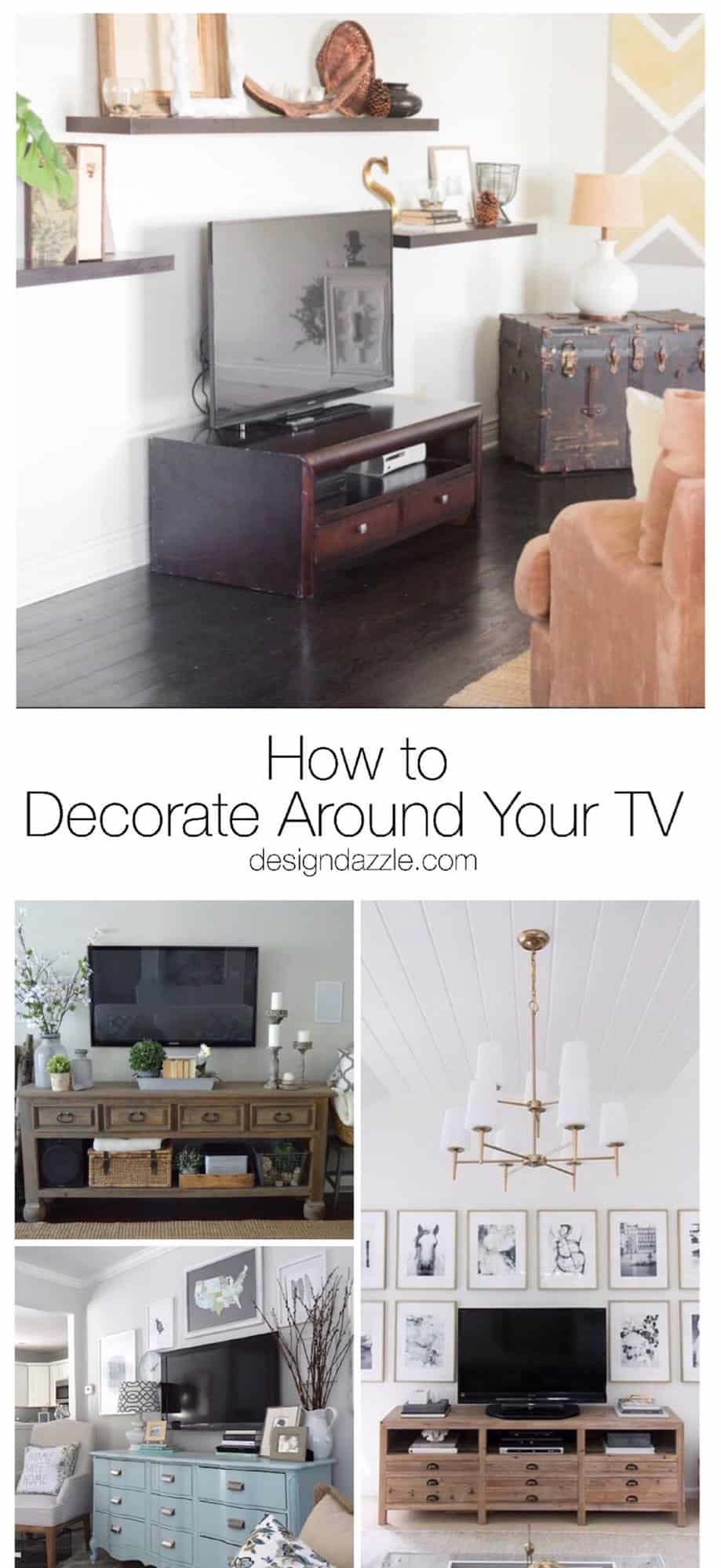 How To Decorate Around Your TV Design Dazzle