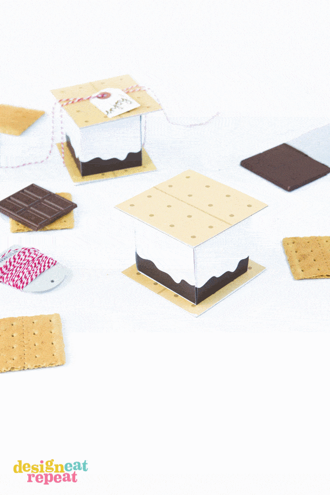 Free Printable S'more Treat Boxes