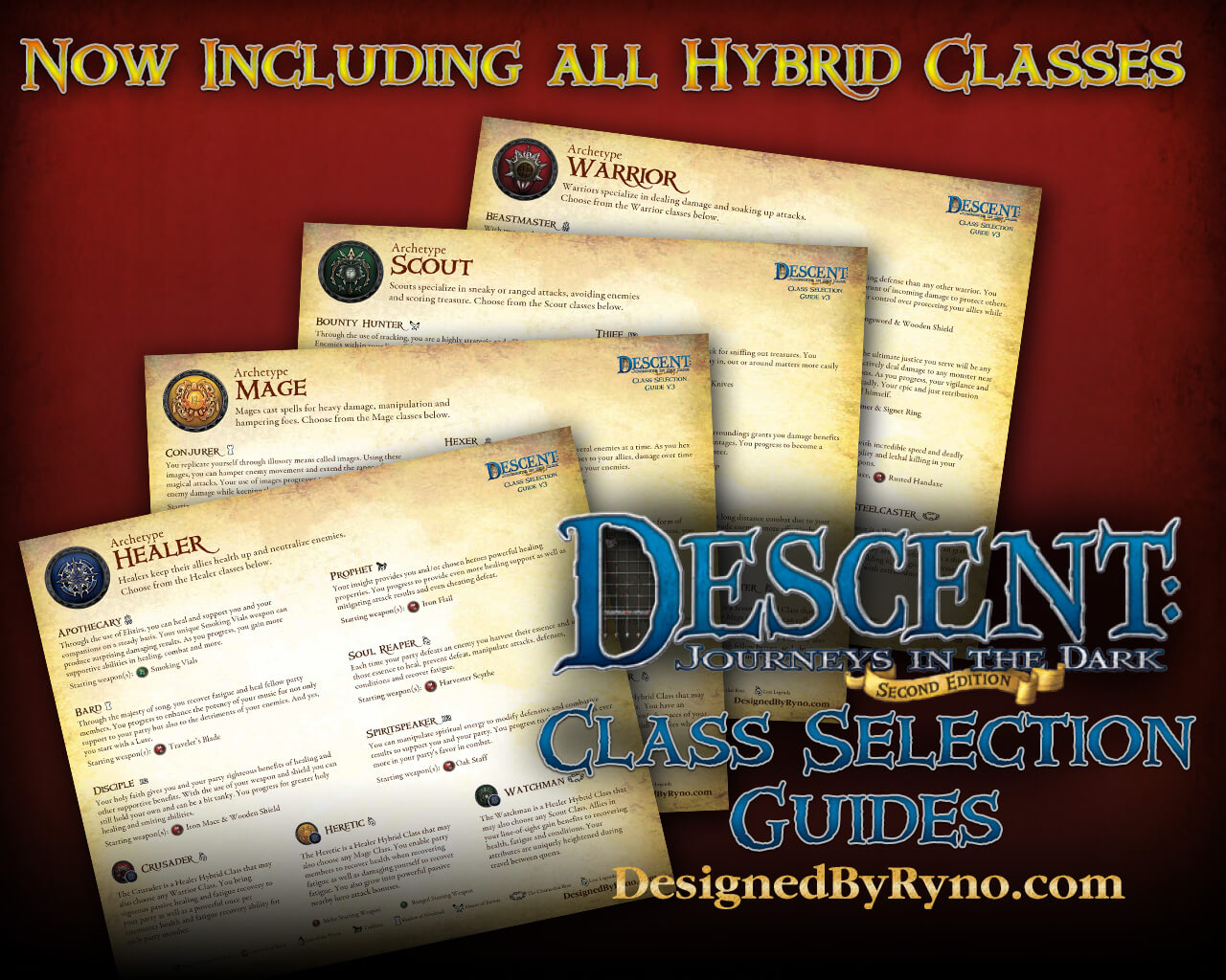 Descent Journeys in the Dark (Second Edition) Class Selection Guides