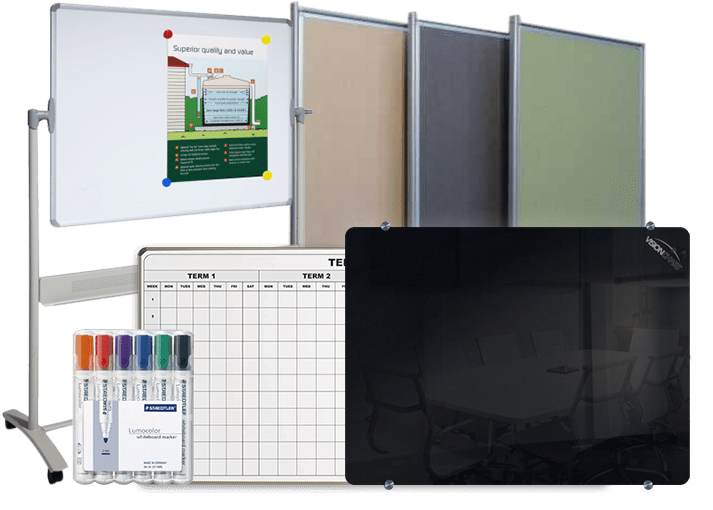 Buy Whiteboards and Glassboards Free Delivery Australia Wide