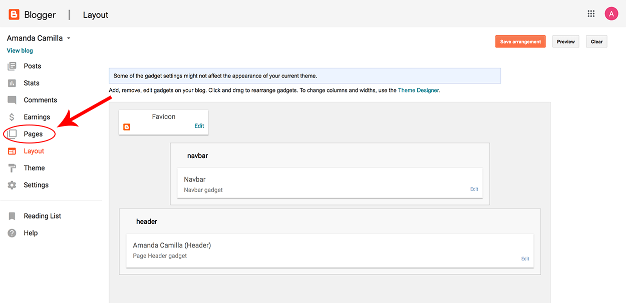 Adding Pages to Blogger Blog