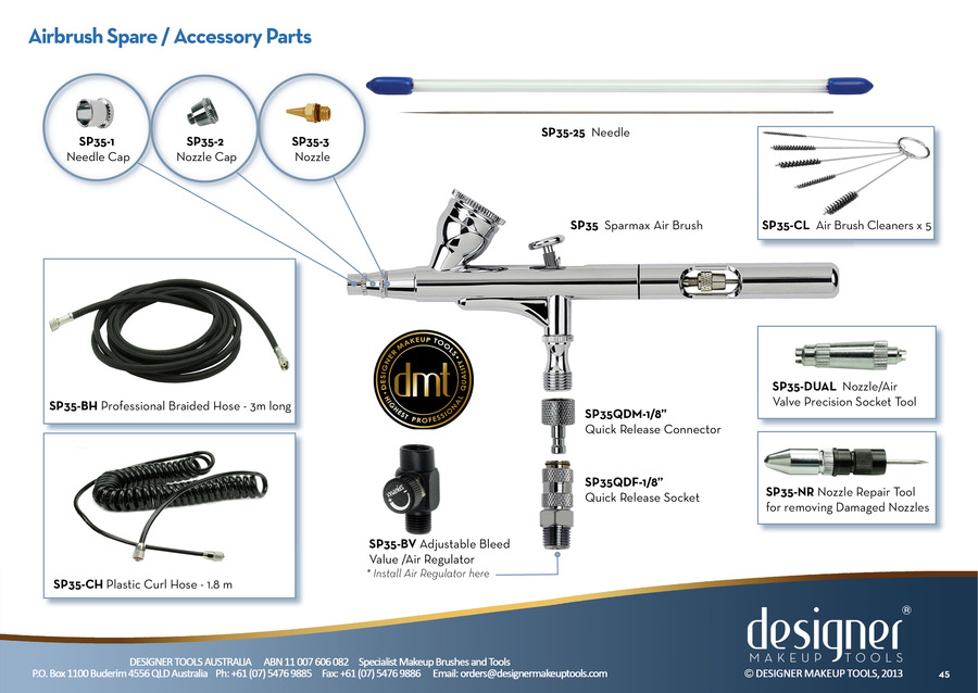 Elementwo Professional Airbrush gun Designer Makeup Tools