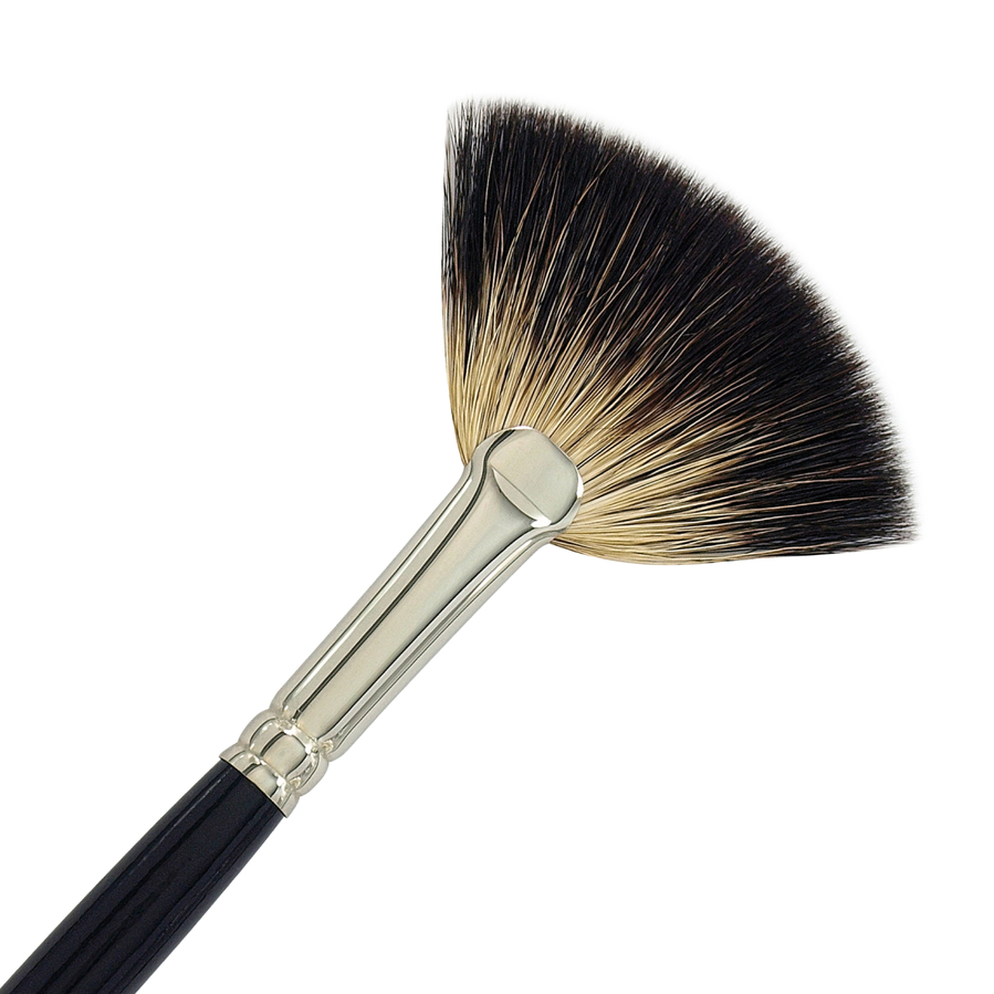 12512 Raccoon Fan Brush Traditional Fan Brush