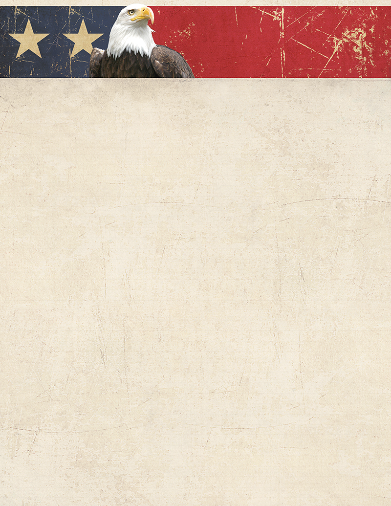 Patriotic Eagle Border
