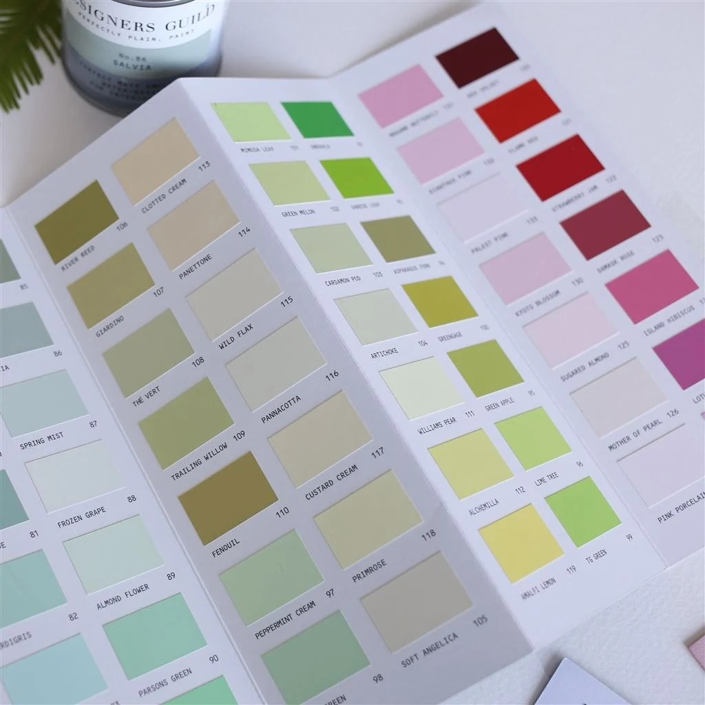 Paint Colour Card Designers Guild