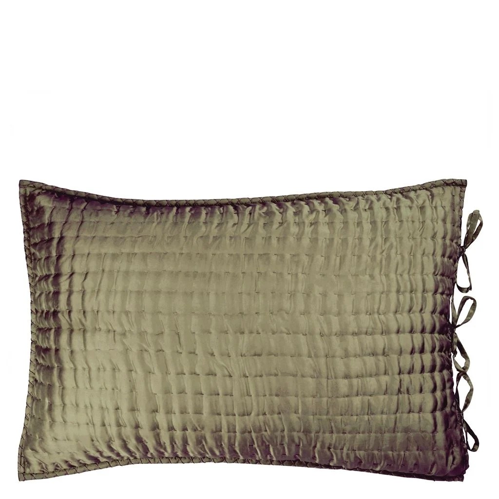 Chenevard Espresso & Birch Quilts & Pillowcases Designers Guild