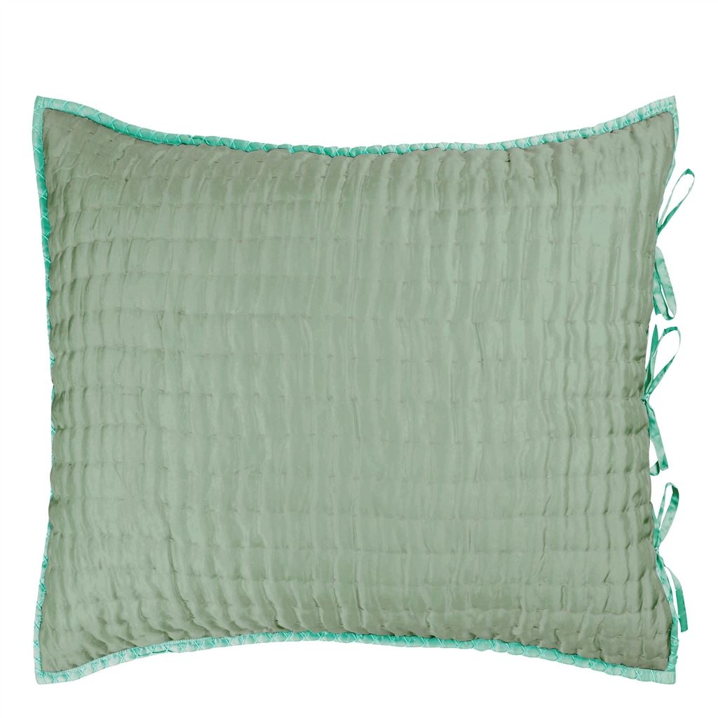 Chenevard Eau De Nil & Celadon Quilts & Pillowcases Designers Guild