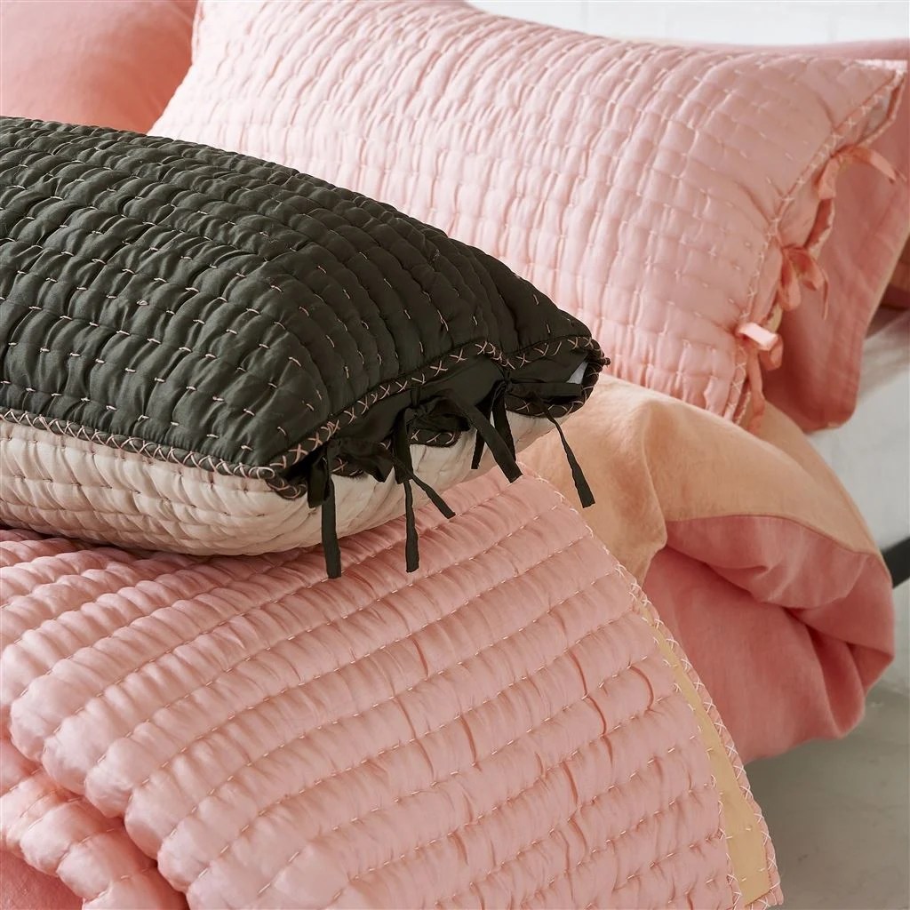 Chenevard Blossom & Peach Quilts & Pillowcases Designers Guild