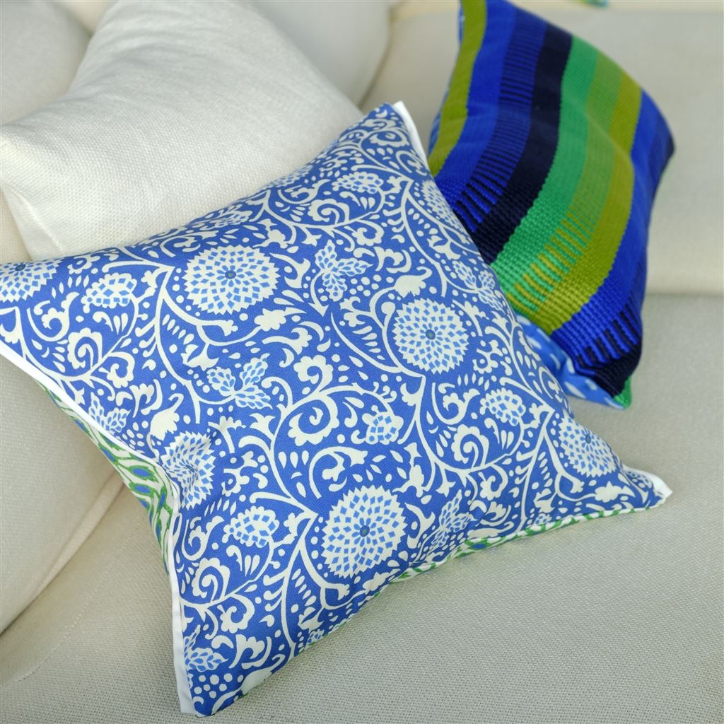 Outdoor Shaqui Prussian Decorative Pillow Designers Guild