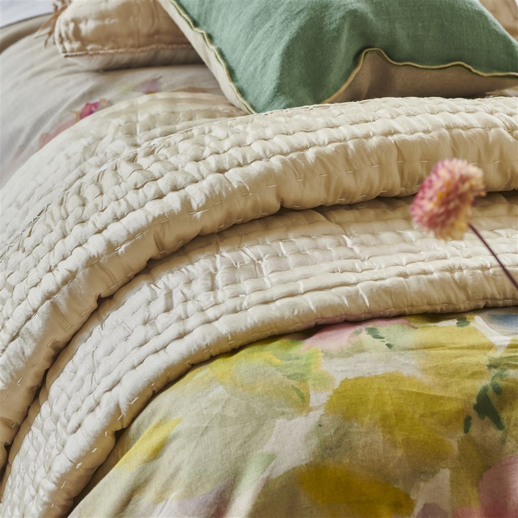 Chenevard Espresso & Birch Quilts & Pillowcases Designers Guild