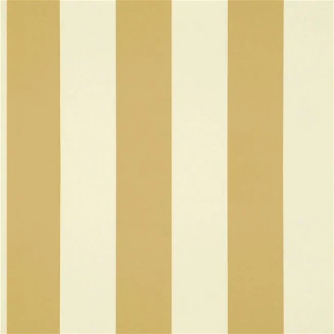 Spalding Stripe Ochre Wallpaper Ralph Lauren Designers Guild
